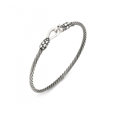 BRACCIALE RIGIDO CROCO RASPINI