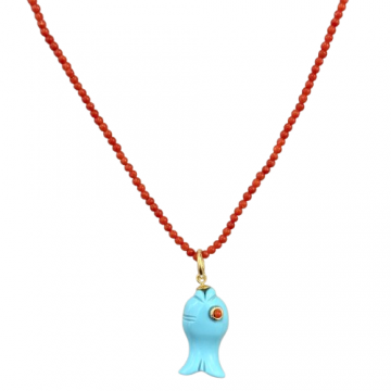 COLLANA CORALLO PESCIOLINO...