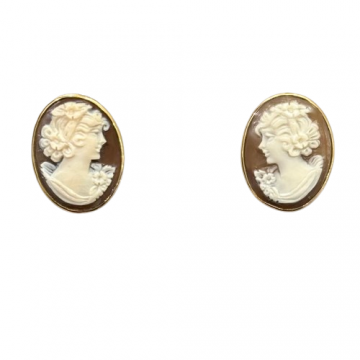 ORECCHINI CAMMEO ORO