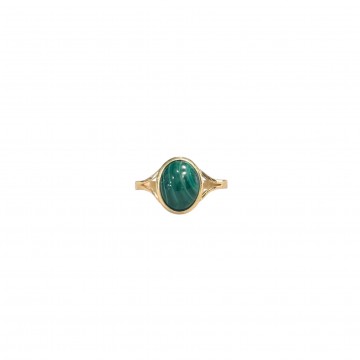 ANELLO MALACHITE ORO