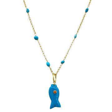 COLLANA TURCHESE NATURALE...