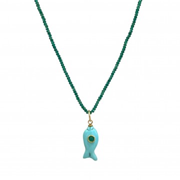 CHOKER VERDE PESCIOLINO...