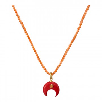 COLLANA CORALLO LUNA...