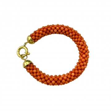 BRACCIALE CORALLO TESSITO