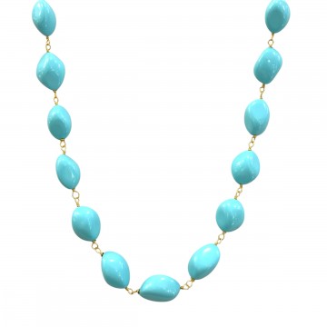 COLLANA MAXI SASSI TURCHESE