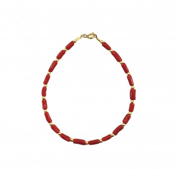BRACCIALE TUBETTINI CORALLO