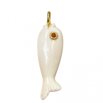 CIONDOLO PESCE BIANCO